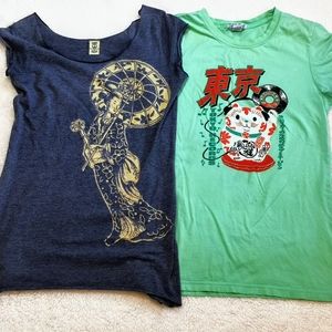 Bundled Lucky Brand Jeans 2 t-shirts size Medium